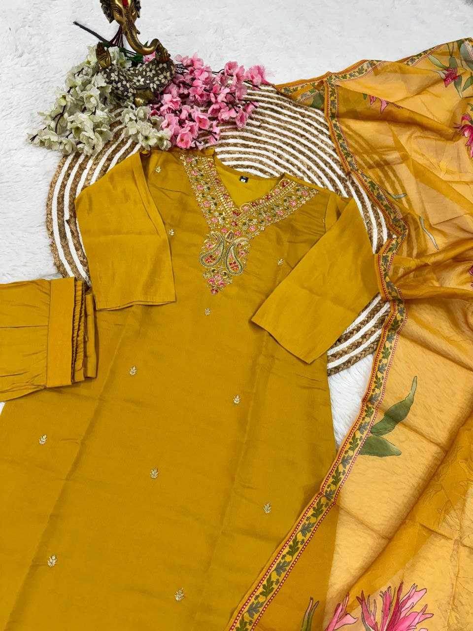 Viscose Chanderi Kurti - MYLUXURY LANE ENTERPRISE